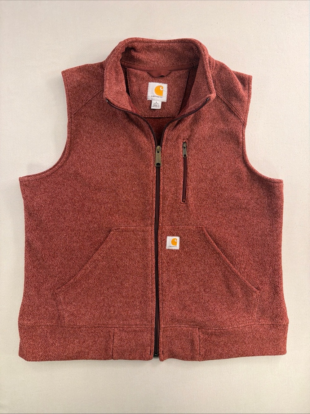 Carhartt Rust Heather Full-Zip Sherpa Vest